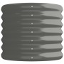 Jardinera arriate acero galvanizado gris 114x40x36 cm