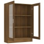 Eiche braun Sperrholz Vitrine 82,5x30,5x115 cm von vidaXL, Bücherregale und Regale - Ref: Foro24-815620, Preis: 101,74 €, Rab...