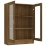 Eiche braun Sperrholz Vitrine 82,5x30,5x115 cm von vidaXL, Bücherregale und Regale - Ref: Foro24-815620, Preis: 99,99 €, Raba...