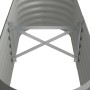 Jardinera arriate acero galvanizado gris 114x40x36 cm
