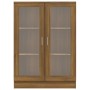 Eiche braun Sperrholz Vitrine 82,5x30,5x115 cm von vidaXL, Bücherregale und Regale - Ref: Foro24-815620, Preis: 101,74 €, Rab...