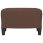 Brauner Fußhocker aus Kunstleder, 60x50x41 cm von vidaXL, Osmanen - Ref: Foro24-349337, Preis: 54,39 €, Rabatt: %