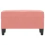 Pink velvet bench 70x35x41 cm by vidaXL, Banks - Ref: Foro24-349400, Price: 48,62 €, Discount: %