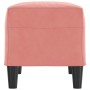 Banco de terciopelo rosa 70x35x41 cm de vidaXL, Bancos - Ref: Foro24-349400, Precio: 49,23 €, Descuento: %