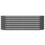Jardinera acero galvanizado antracita 114x40x36 cm