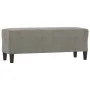 Banco de terciopelo gris claro 100x35x41 cm by vidaXL, Banks - Ref: Foro24-349421, Price: 57,81 €, Discount: %