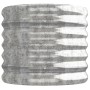 Jardinera de acero galvanizado plateado 114x40x68 cm