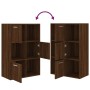 Oak brown storage cabinet 60x29.5x90 cm by vidaXL, Bookcases and shelves - Ref: Foro24-815455, Price: 74,58 €, Discount: %