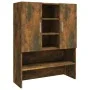 Washing machine cabinet in smoked oak color, 70.5x25.5x90 cm. by vidaXL, Accessories for washing machines and dryers - Ref: F...