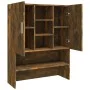 Washing machine cabinet in smoked oak color, 70.5x25.5x90 cm. by vidaXL, Accessories for washing machines and dryers - Ref: F...