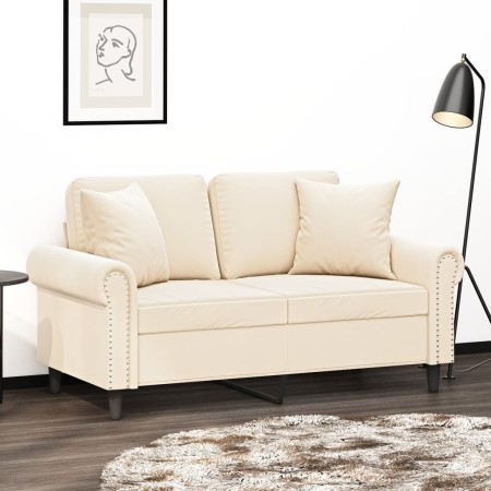 Deko-Kissen 2 Stück cremefarbener Samt 40x40 cm von vidaXL, Kissen - Ref: Foro24-349493, Preis: 21,42 €, Rabatt: %