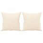Cojines decorativos 2 uds terciopelo crema 40x40 cm de vidaXL, Cojines - Ref: Foro24-349493, Precio: 21,42 €, Descuento: %