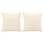 Decorative cushions 2 units cream velvet 40x40 cm by vidaXL, Cushions - Ref: Foro24-349493, Price: 21,03 €, Discount: %