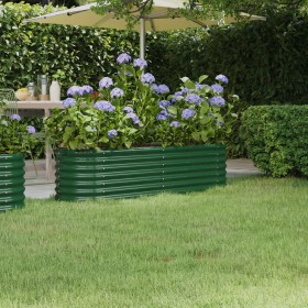 Jardinera de acero galvanizado verde 152x40x36cm Jardinera de acero galvanizado verde 152x40x36cm