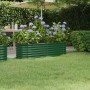 Jardinera de acero galvanizado verde 152x40x36cm