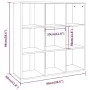 Eichenbraunes Regal 98x29x97,5 cm von vidaXL, Bücherregale und Regale - Ref: Foro24-815452, Preis: 67,99 €, Rabatt: %