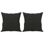 Decorative cushions 2 pcs black fabric 40x40 cm by vidaXL, Cushions - Ref: Foro24-349475, Price: 21,79 €, Discount: %
