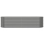 Jardinera de acero galvanizado gris 152x40x36cm