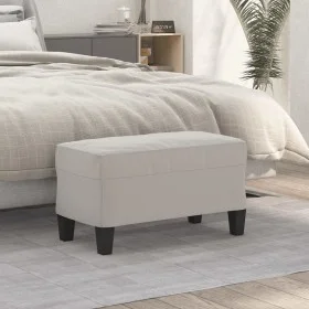 Light gray microfiber fabric bench 70x35x41 cm by vidaXL, Banks - Ref: Foro24-349446, Price: 46,88 €, Discount: %