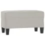 Light gray microfiber fabric bench 70x35x41 cm by vidaXL, Banks - Ref: Foro24-349446, Price: 46,88 €, Discount: %