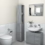 Mueble de baño madera de ingeniería gris Sonoma 25x26,5x170 cm de vidaXL, Muebles de baño - Ref: Foro24-815961, Precio: 71,34 €