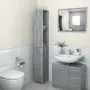 Sonoma gray engineered wood bathroom cabinet 25x26.5x170 cm by vidaXL, Bathroom furniture - Ref: Foro24-815961, Price: 56,68 ...
