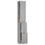 Mueble de baño madera de ingeniería gris Sonoma 25x26,5x170 cm de vidaXL, Muebles de baño - Ref: Foro24-815961, Precio: 71,34 €