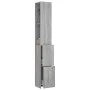Sonoma gray engineered wood bathroom cabinet 25x26.5x170 cm by vidaXL, Bathroom furniture - Ref: Foro24-815961, Price: 56,68 ...