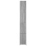 Sonoma grauer Badezimmerschrank aus Holzwerkstoff, 25 x 26,5 x 170 cm von vidaXL, Badezimmermöbel - Ref: Foro24-815961, Preis...