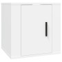 Set de muebles para TV 8 piezas madera contrachapada blanco