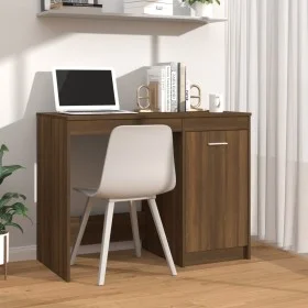 Schreibtisch aus eichenbraunem Sperrholz, 100 x 50 x 76 cm von vidaXL, Schreibtische - Ref: Foro24-815488, Preis: 67,77 €, Ra...