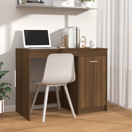Schreibtisch aus eichenbraunem Sperrholz, 100 x 50 x 76 cm von vidaXL, Schreibtische - Ref: Foro24-815488, Preis: 68,20 €, Ra...