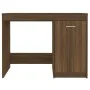 Escritorio de madera contrachapada marrón roble 100x50x76 cm de vidaXL, Escritorios - Ref: Foro24-815488, Precio: 67,63 €, De...