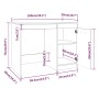 Schreibtisch aus eichenbraunem Sperrholz, 100 x 50 x 76 cm von vidaXL, Schreibtische - Ref: Foro24-815488, Preis: 68,20 €, Ra...