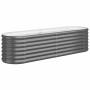 Jardinera arriate acero galvanizado antracita 152x40x36 cm