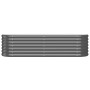 Jardinera arriate acero galvanizado antracita 152x40x36 cm