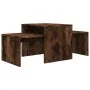 Smoked oak plywood center table set 100x48x40cm by vidaXL, Coffee table - Ref: Foro24-815546, Price: 51,87 €, Discount: %