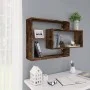 Smoked oak plywood wall shelf 104x20x58.5 cm by vidaXL, Shelves and shelves - Ref: Foro24-815288, Price: 36,70 €, Discount: %