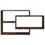 Smoked oak plywood wall shelf 104x20x58.5 cm by vidaXL, Shelves and shelves - Ref: Foro24-815288, Price: 37,27 €, Discount: %