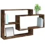Smoked oak plywood wall shelf 104x20x58.5 cm by vidaXL, Shelves and shelves - Ref: Foro24-815288, Price: 36,70 €, Discount: %