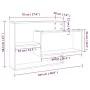 Smoked oak plywood wall shelf 104x20x58.5 cm by vidaXL, Shelves and shelves - Ref: Foro24-815288, Price: 36,70 €, Discount: %