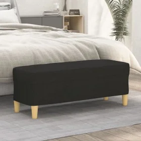 Black fabric bench 100x35x41 cm by vidaXL, Banks - Ref: Foro24-349379, Price: 59,39 €, Discount: %