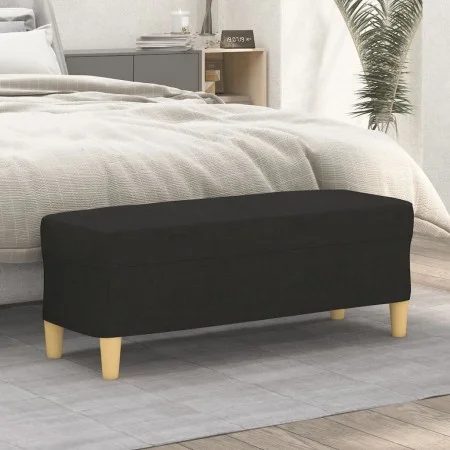 Schwarze Stoffbank 100x35x41 cm von vidaXL, Banken - Ref: Foro24-349379, Preis: 59,39 €, Rabatt: %