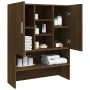 Brown oak washing machine cabinet 70.5x25.5x90 cm by vidaXL, Accessories for washing machines and dryers - Ref: Foro24-815947...