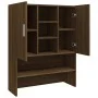 Brown oak washing machine cabinet 70.5x25.5x90 cm by vidaXL, Accessories for washing machines and dryers - Ref: Foro24-815947...
