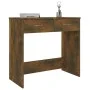 Schreibtisch aus geräuchertem Eichensperrholz, 80 x 40 x 75 cm von vidaXL, Schreibtische - Ref: Foro24-815474, Preis: 50,89 €...