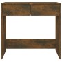 Schreibtisch aus geräuchertem Eichensperrholz, 80 x 40 x 75 cm von vidaXL, Schreibtische - Ref: Foro24-815474, Preis: 52,44 €...