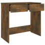Escritorio de madera contrachapada roble ahumado 80x40x75 cm de vidaXL, Escritorios - Ref: Foro24-815474, Precio: 52,37 €