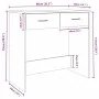 Schreibtisch aus geräuchertem Eichensperrholz, 80 x 40 x 75 cm von vidaXL, Schreibtische - Ref: Foro24-815474, Preis: 50,89 €...
