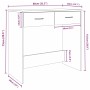 Schreibtisch aus geräuchertem Eichensperrholz, 80 x 40 x 75 cm von vidaXL, Schreibtische - Ref: Foro24-815474, Preis: 52,44 €...